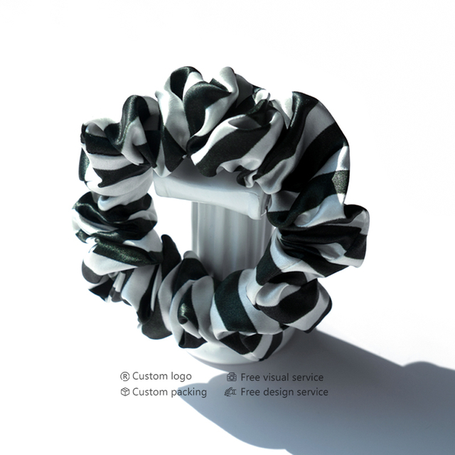 Seiden-Haargummis, 100 % reine 22 Momme-Maulbeerseide, Haargummis, Seiden-Haargummis mit elastischen Haarbändern, Geschenkset