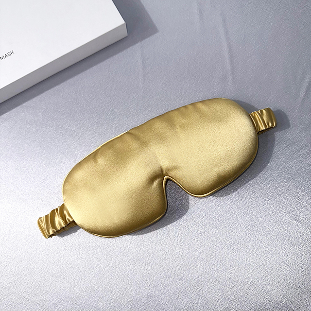 Feuchtigkeitsspendende und weiche, anpassbare Schlaf-Augenmaske aus Seide