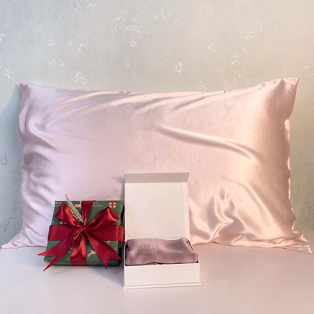 Luxuriöser Kissenbezug aus Bio-Seide, individuell bestickter Kissenbezug aus 100 % reiner Maulbeerseide